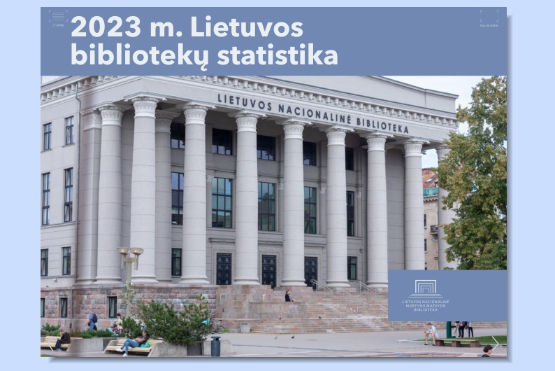 Leidinio „2023 m. Lietuvos bibliotekų statistika“ viršelis