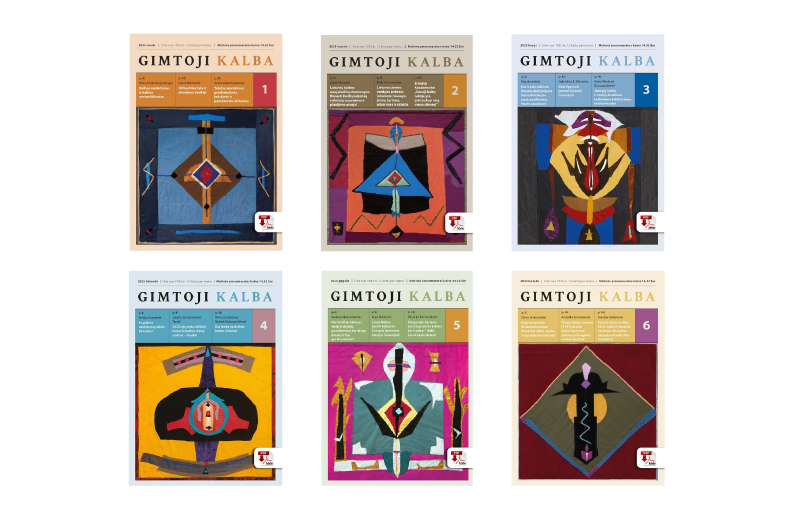 Iliustracijoje pavaizduoti 2025 m. Gimtosios kalbos viršeliai