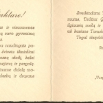 Sveikinimas Kaziui Griniui vardo dienos proga. 1928 m. kovo 4 d. (F68-376).