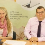 Tiesioginių transliacijų organizatorė Gabija Pankauskienė su Rytų Europos studijų centro analitiku dr. Laurynu Kasčiūnu