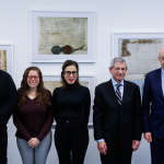A delegation from the YIVO Institute for Jewish Research