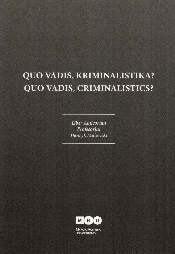 quo vadis kriminalistika